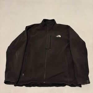 The North Face Apex Bionic Softshell Jacket Mens XXL Black Full Zip AMVY T325
